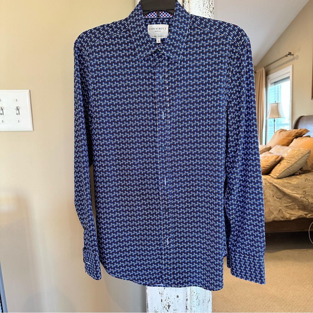 Euc Construct Slim Fit Button Down - image 2